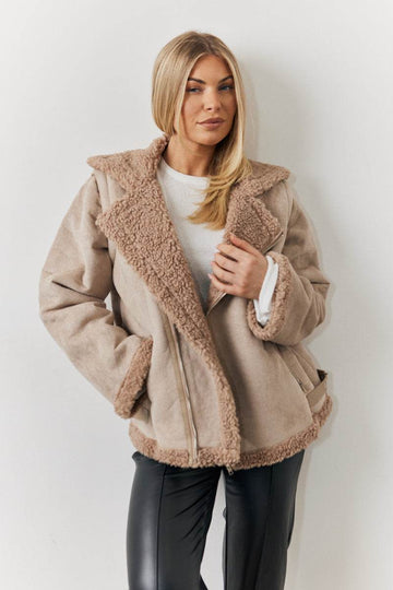 2 In 1 Aviator Coat Gilet